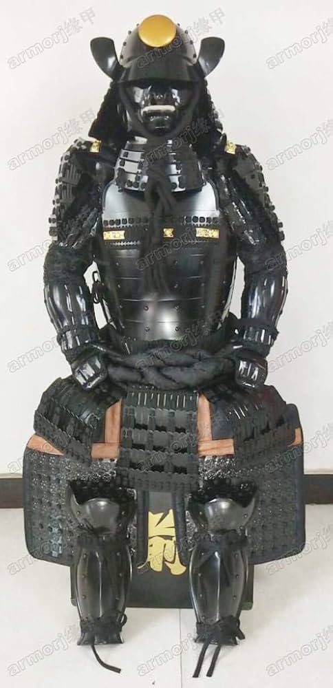 Amazon.co.jp: ウェアラブル甲冑スーツ鎧 武士 鉄太阳黒 O038